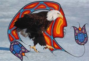 Friends United - Native Art - Canada - Jay Bell Redbird - Rolf Bouman Collaboration