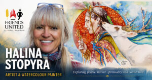 Halina Stopyra, artist and watercolour painter featured by Friends United.