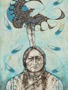 Friends United - Native Art - Canada - Collaboration Halina Stopyra and Jay Bell Redbird