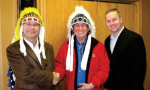 Friends United by Rolf Bouman - Native Art - Canada - Nova Scotia - Chief Lawrence - Rodney MacDonald - Rolf Bouman