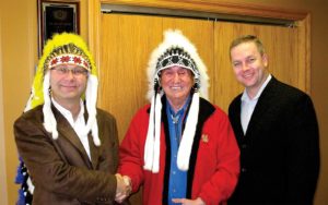 Friends United by Rolf Bouman - Native Art - Canada - Nova Scotia - Chief Lawrence - Rodney MacDonald - Rolf Bouman