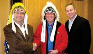 Friends United by Rolf Bouman - Native Art - Canada - Nova Scotia - Chief Lawrence - Rodney MacDonald - Rolf Bouman