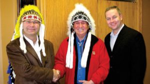 Friends United by Rolf Bouman - Native Art - Canada - Nova Scotia - Chief Lawrence - Rodney MacDonald - Rolf Bouman