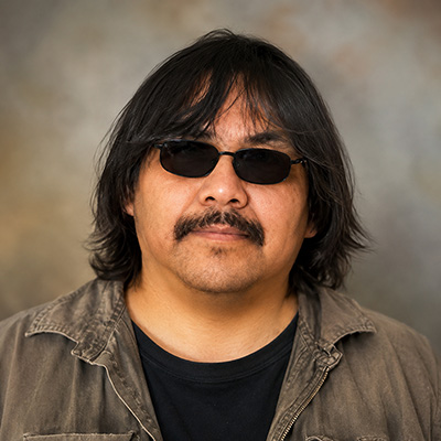 James Jacko, First Nations painter, portrait photograph.
