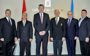 Friends United Convention Center - Cape Breton Island - Rolf Bouman - Meeting Premiers of Nova Scotia