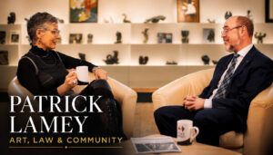 Patrick Lamey in conversation with Nancy Regan about Friends United, First Nations art and community connection