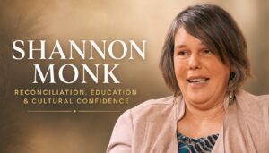 Shannon Monk speaks with Nancy Regan about reconciliation, education and cultural confidence at Friends United in Unama’ki, Cape Breton.