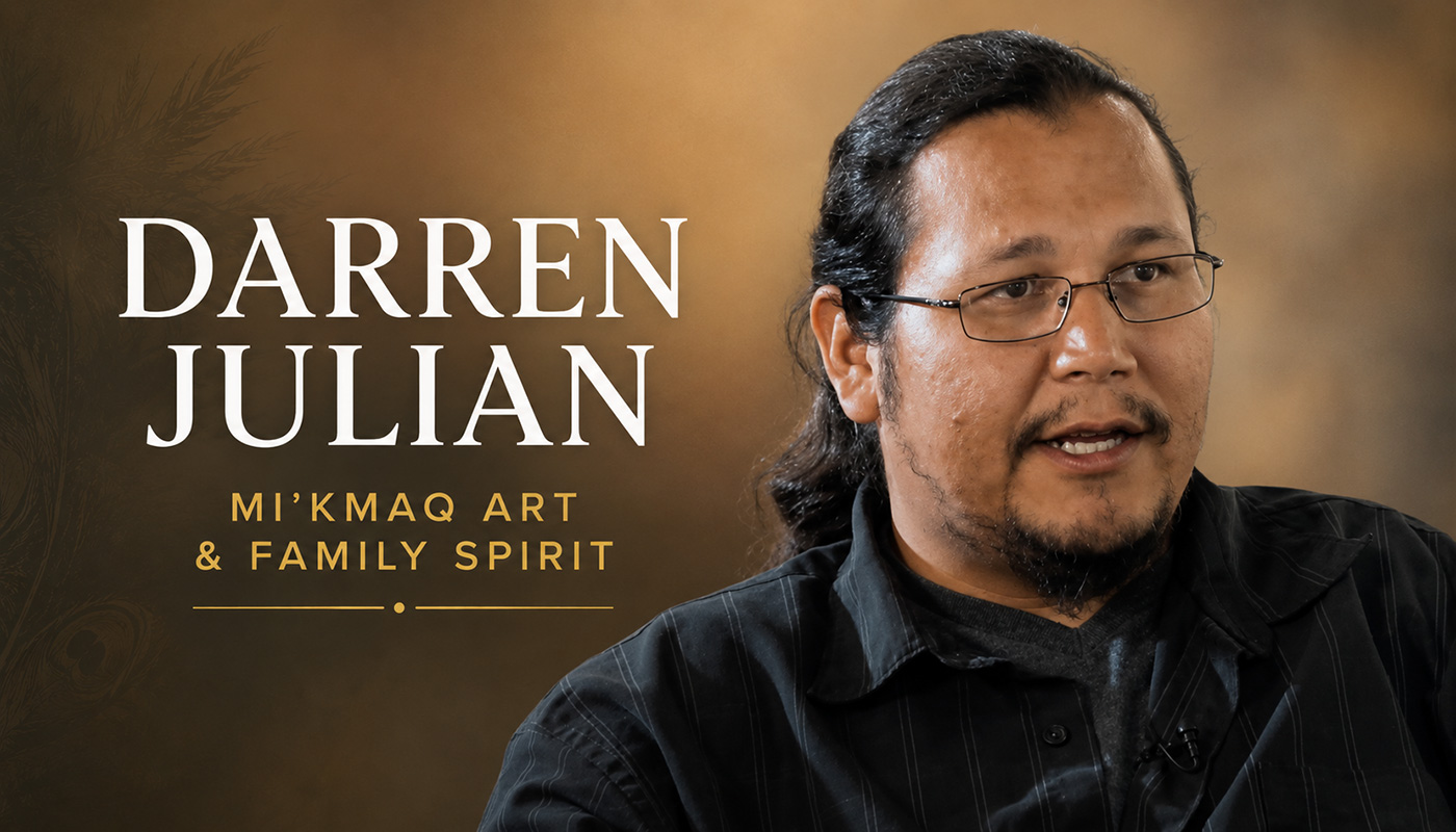 Darren Julian and Rolf Bouman in a Friends United interview about Mi’kmaq art, family, spirit and creativity.
