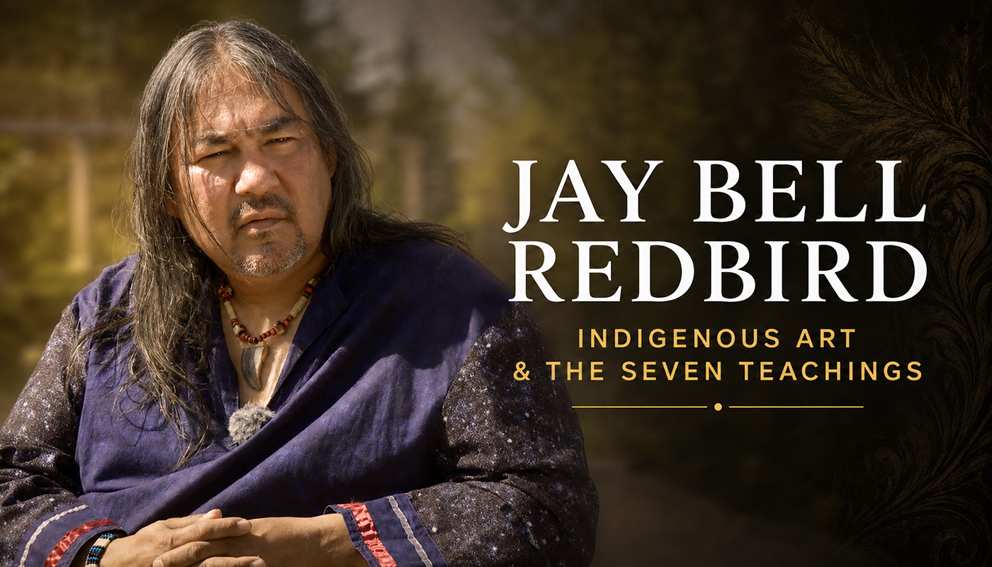 Jay Bell Redbird and Rolf Bouman discuss the Seven Teachings, nature and Indigenous art at Friends United.