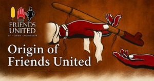 Passing the Pipe by Darren Julian, representing connection and the origins of Friends United
