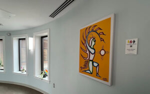 Figure Study by Chelsea Brooks displayed at the Indigenous Women’s Shelter