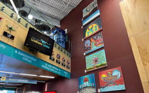 Indigenous artworks displayed at the Pictou County Wellness Centre