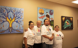 Shianne Gould, Rolf Bouman, Darren Julian and Amanda Julian at Wagmatcook Provincial Court