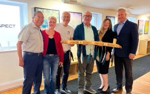 Peace pipe presentation to Membertou Chief Terry Paul at the Friends United International Convention Centre
